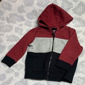 Cat and Jack Red, Gray, and Black Hoodie